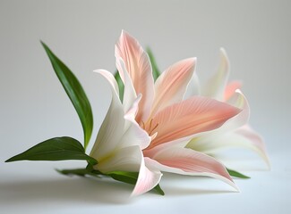 Fototapeta premium A beautiful lily flower in full bloom