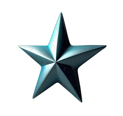 Obraz premium blue star isolated in the transparent background