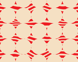 Diamond seamless abstract pattern. Red diamonds on white background.