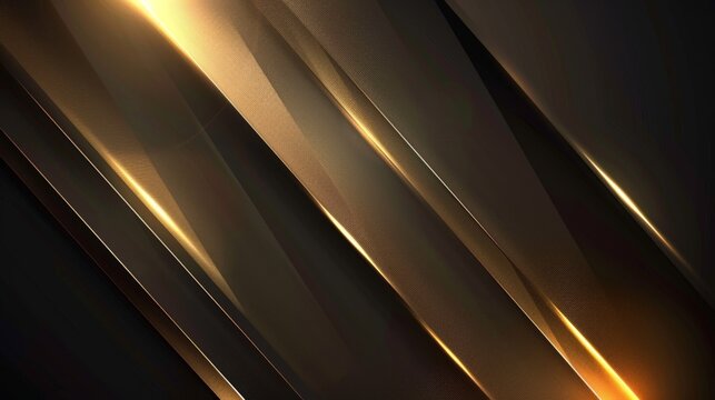 Diagonal golden light beams over dark background creating abstract geometric composition