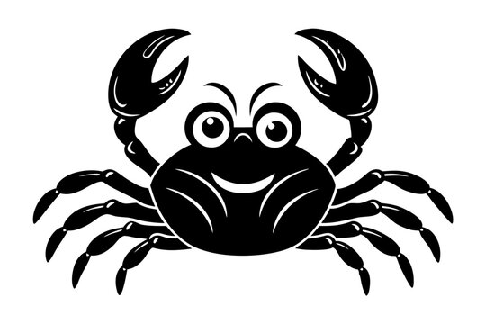 recommend clip art: Funny Crab Vector Illustration with White Background Cartoons, Clipart, Line Art Design, Funny crab vector illustration, perfect for cartoons, clipart, and line art designs with a white background.