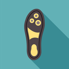 Orthopedic insole designed to provide cushioning and support for the arches of the feet, promoting comfort and stability while walking