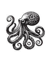 vector octopus vector art,graphics octopuss icons set,vintage illustration octopus clipart,vector octopuss flat style artwork design