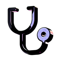 A stunning 3D icon with an elegant space texture,  perfect for adding sophistication to any project