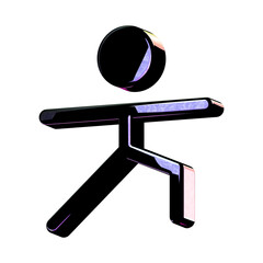 A stunning 3D icon with an elegant space texture,  perfect for adding sophistication to any project