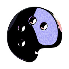 A stunning 3D icon with an elegant space texture,  perfect for adding sophistication to any project