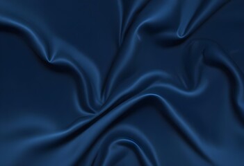 Fototapeta premium Blue velvet texture sample background, smooth, some waves, well enlighted