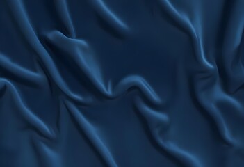Fototapeta premium Blue velvet texture sample background, smooth, some waves, well enlighted