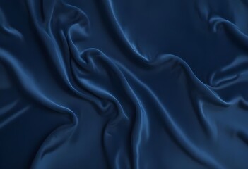 Fototapeta premium Blue velvet texture sample background, smooth, some waves, well enlighted