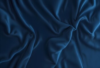 Obraz premium Blue velvet texture sample background, smooth, some waves, well enlighted
