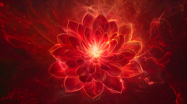 muladhara first chakra root chakra red llustration