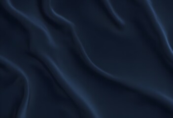 Fototapeta premium Dark blue velvet texture sample background, smooth, some waves, well enlighted