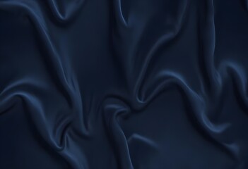 Fototapeta premium Dark blue velvet texture sample background, smooth, some waves, well enlighted