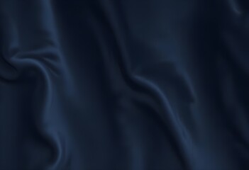 Fototapeta premium Dark blue velvet texture sample background, smooth, some waves, well enlighted