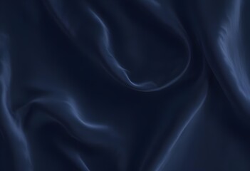 Fototapeta premium Dark blue velvet texture sample background, smooth, some waves, well enlighted