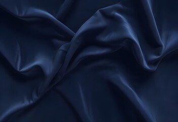Obraz premium Dark blue velvet texture sample background, smooth, some waves, well enlighted
