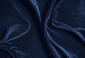 Obraz premium Dark blue velvet texture sample background, smooth, some waves, well enlighted