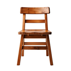 Old Wooden Chair On White Background