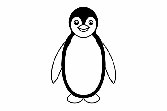 recommend clip art: Funny Penguin Vector Illustration, Cartoon, Clipart, Line Art Design on White Background, Funny penguin vector illustration, cartoon, clipart, and line art design on white background.
