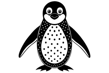 Funny Penguin Vector Illustration, Cartoon, Clipart, Line Art Design on White Background, Funny penguin vector illustration, cartoon, clipart, and line art design on white background.