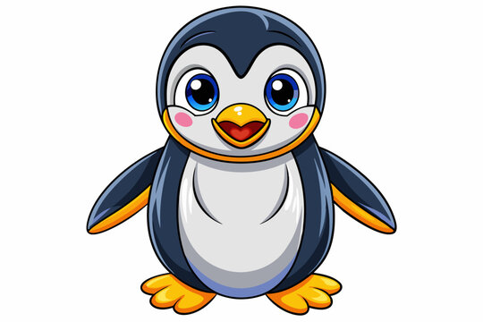 recommend clip art: Funny Penguin Vector Illustration, Cartoon, Clipart, Line Art Design on White Background, Funny penguin vector illustration, cartoon, clipart, and line art design on white background.