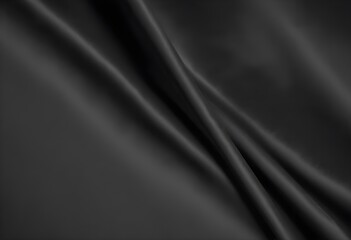 Fototapeta premium Dark grey velvet texture sample, gray satin screen background, smooth, some waves, well enlighted