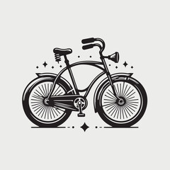 Fototapeta premium Bicycle vector background concept illustration