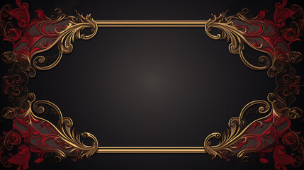 classic background, ornamental frame