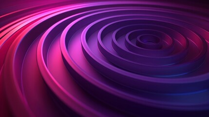 Fototapeta premium Vibrant abstract design featuring concentric circles in shades of purple and pink, creating a visual wave effect.