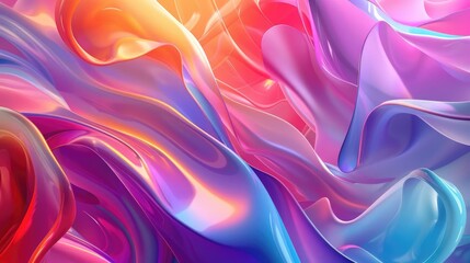 Obraz premium Abstract colorful liquid background with vibrant colors and fluid forms.