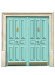 Entrance classic doors for the house