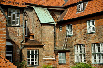 Backsteinhäuser in Lübeck