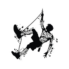 Obraz premium Climbing, Bouldering