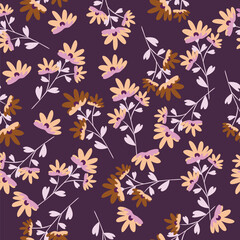 Seamless flowers pattern, floral print.