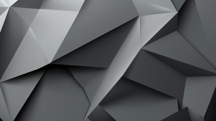 Contemporary grey geometric shapes form an eye catching relief, suitable for diverse graphic needs. Sleek and futuristic, perfect for professional applications