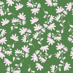 Seamless flowers pattern, floral print.
