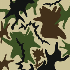 Military camouflage pattern suitable for outdoor style