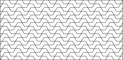 Seamless geometric pattern with lines. Black and white abstract background.