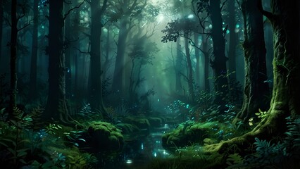 Fototapeta premium Mystic Forest | Back Ground