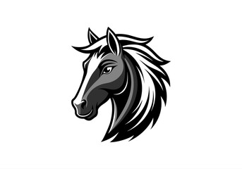 animal, black, defense, design, elegance, elegant, face, graphic, guard, head, horse, horse logo, icon, illustration, logo, luxurious, luxury, mascot, protect, secure, security, shield, stallion,