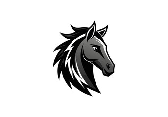 animal, black, defense, design, elegance, elegant, face, graphic, guard, head, horse, horse logo, icon, illustration, logo, luxurious, luxury, mascot, protect, secure, security, shield, stallion,