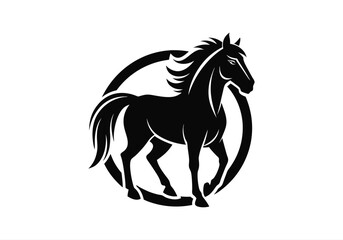 animal, black, defense, design, elegance, elegant, face, graphic, guard, head, horse, horse logo, icon, illustration, logo, luxurious, luxury, mascot, protect, secure, security, shield, stallion,