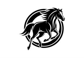 animal, black, defense, design, elegance, elegant, face, graphic, guard, head, horse, horse logo, icon, illustration, logo, luxurious, luxury, mascot, protect, secure, security, shield, stallion,