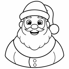 Santa claus cartoon smile
