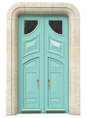 Entrance classic doors for the house