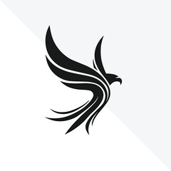 A minimalistic line art Eagle logo.