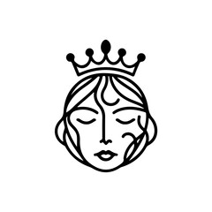 Royal King, Queen Silhouettes Crowns SVG Clipart.