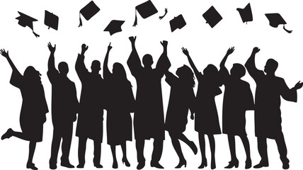 Graduation Ceremony Silhouette