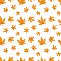 autumn leaves seamless pattern