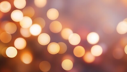 Obraz premium Warm Bokeh Lights Creating a Soft and Dreamy Background with Out-of-Focus Glow